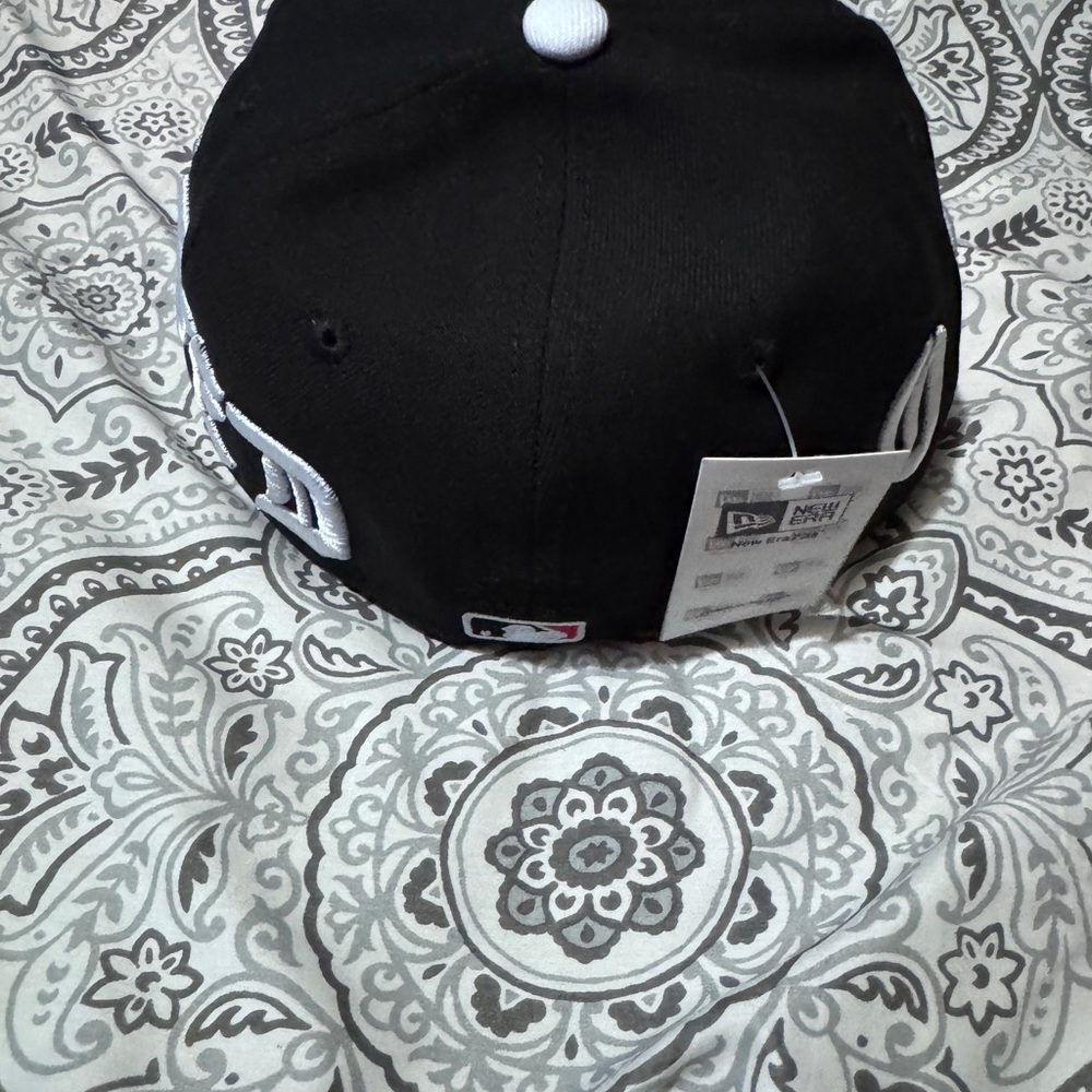 Black Cap with White Lettering - Picture 3 of 5